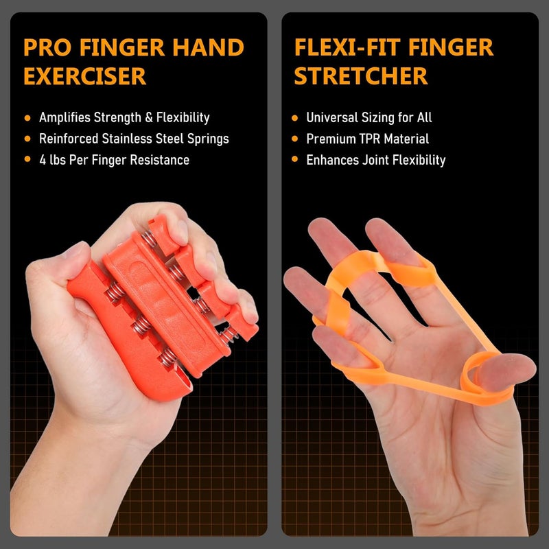 JKSHMYT Grip Strength Trainer Kits (5 Pack), Adjustable Resistance Forearm Strengthener, Hand Gripper Strengthener for Muscle Building - Image 4